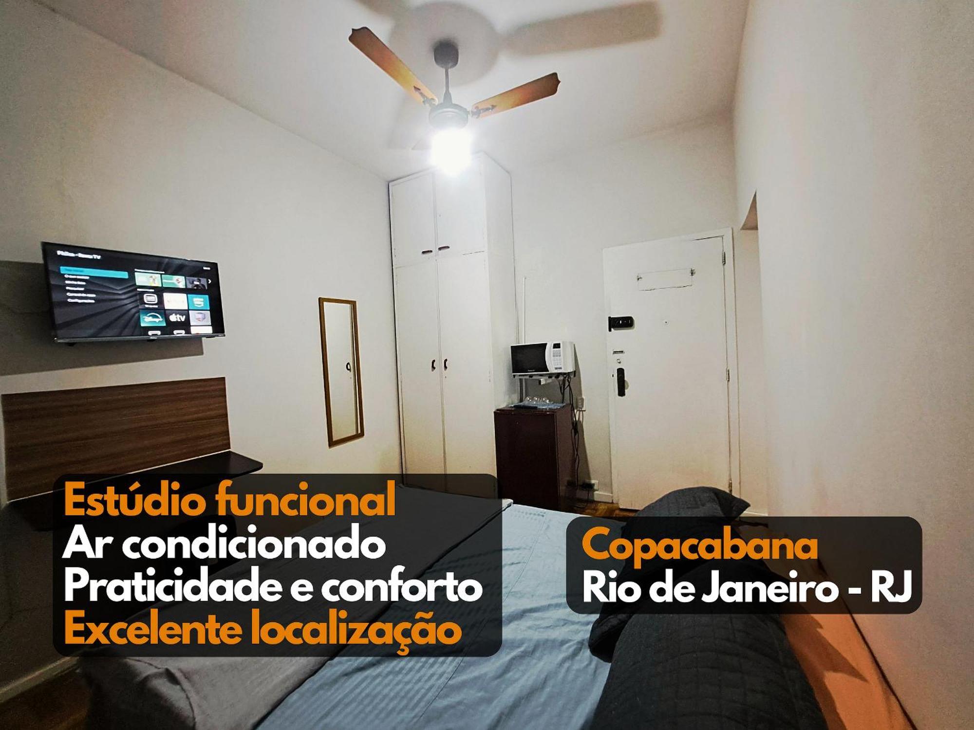 Apartamento Estudio Otima Localizacao Ar Condicionado Copacabana Rj